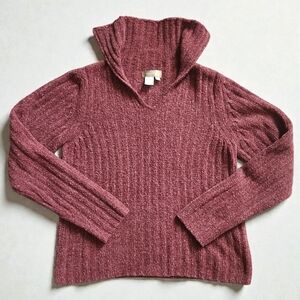 The Territory Ahead Sweater In Burgundy-Size Medium